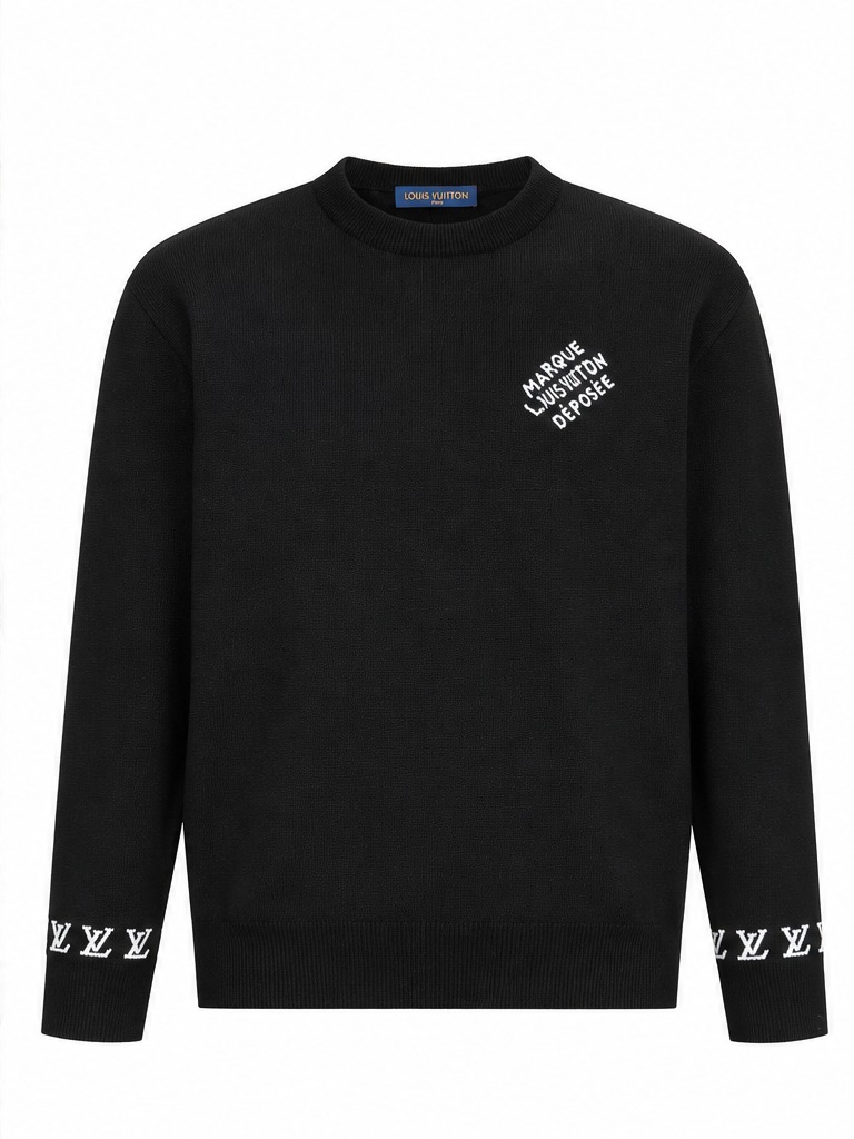 Pull noir graphique